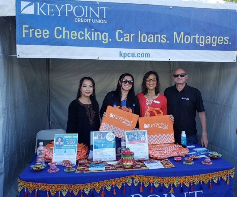 Doron Noyman, Anita Domondon, Lymon Ting, Katie Nguyen and Dema Sulaiman at the Diwali Festival