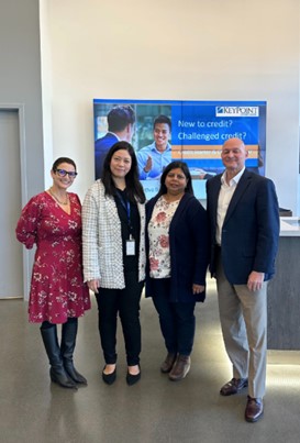 KeyPoint's Lisa Wong and Doron Noyman with Dawn Maher, Sunnyvale Chamber, and Alpana Agarwal, Helping Hands SV